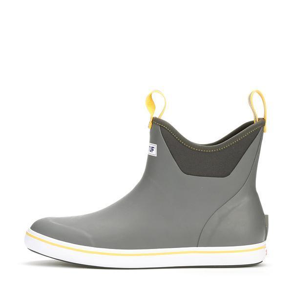 Xtratuf Men's 6" Ankle Deck Boots Gray/Yellow